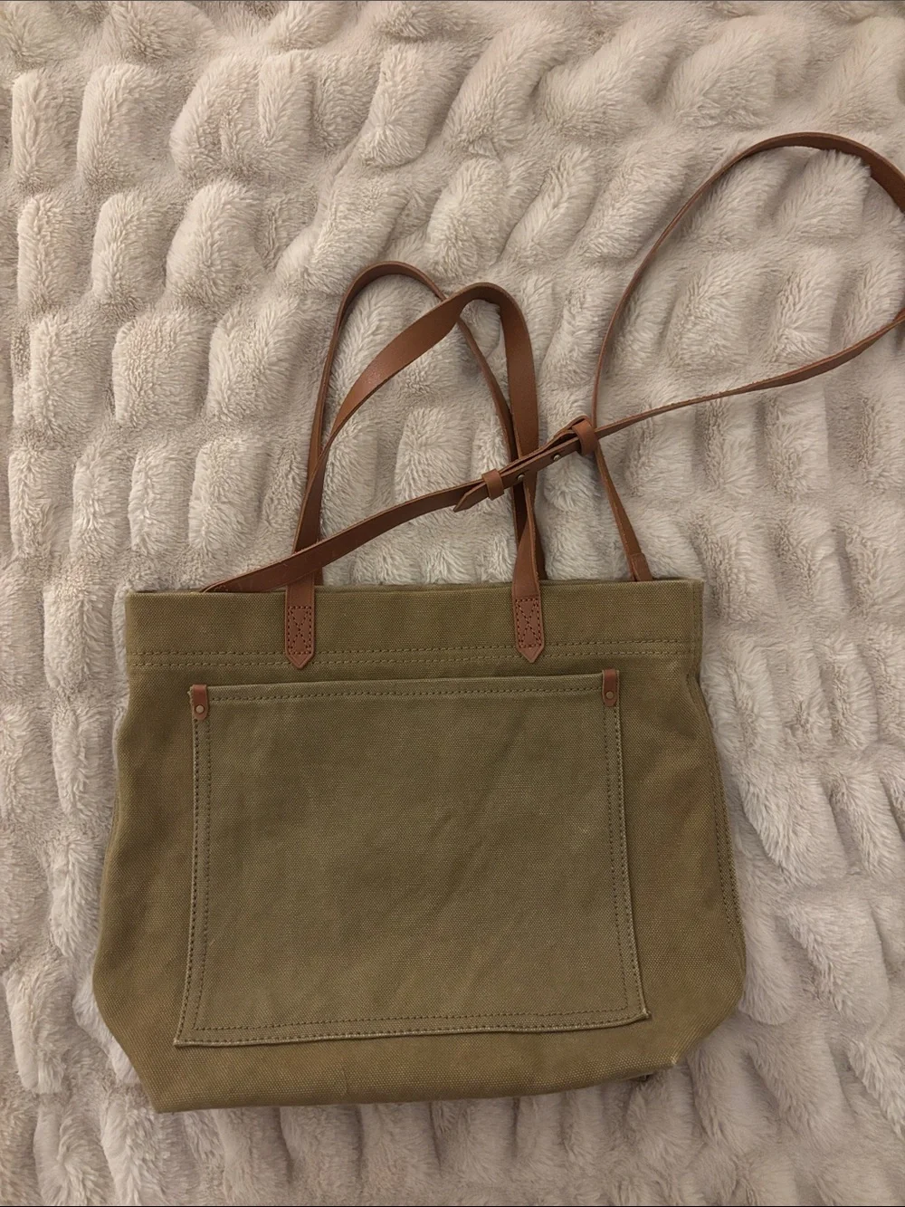 Madewell The Canvas Medium Transport Tote in British Surplus